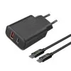 Carregador Rápido 20W Com Cabo Tipo C/Tipo C Preto Ims-226PC