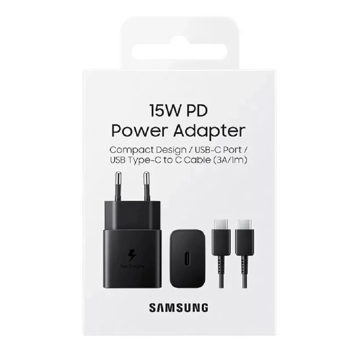 Carregador Samsung Fast Charging 15W Com Cabo Usb-C Lacrado