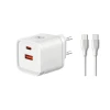 Carregador Turbo Com Cabo Tipo-C 45W Branco X-Cell XC-UR55