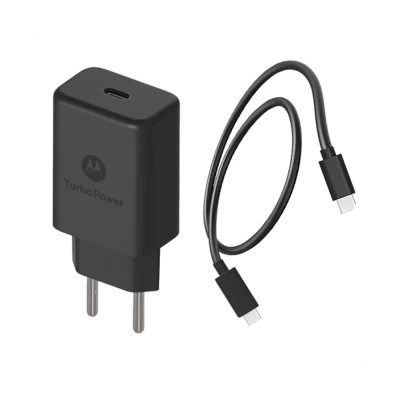 Carregador Turbo Power Compatível Com Motorola 30W Usb-C