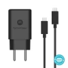 Carregador Turbo Power Compatível Com Motorola 30W Usb-C