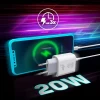 Carregador Usb 1 Porta Tipo-C 3A 20w Compatível Com WCPD ELG