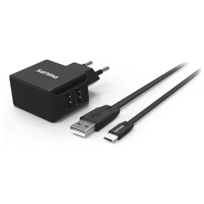 Carregador Usb Fast Charge 15,5W Philips Novo