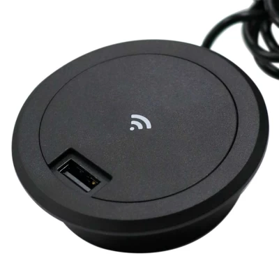 Carregador de Celular por Indução de embutir com usb 60mm 5V