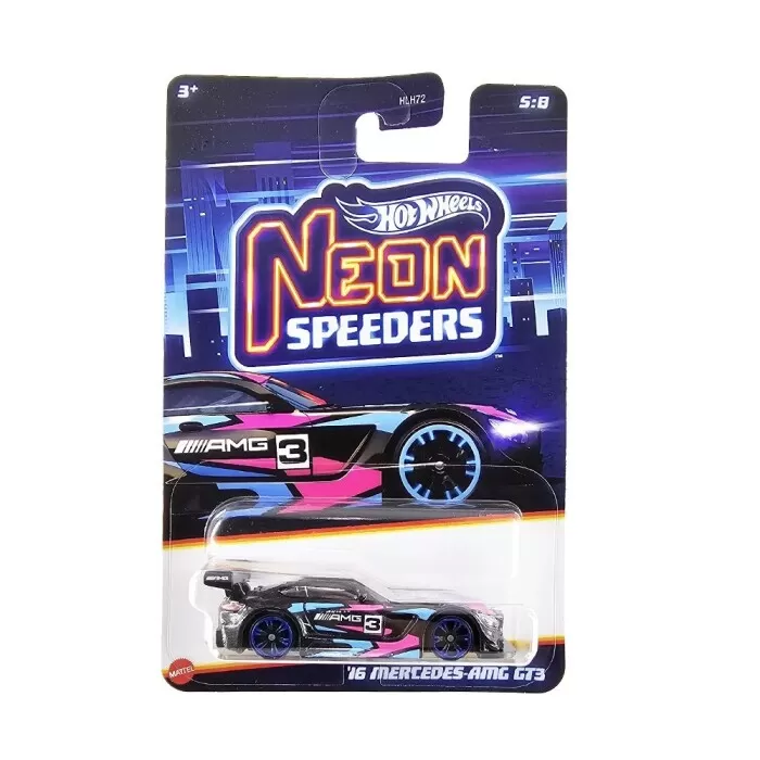 Carrinho Hot Wheels Neon Speeders Mercedes Amg Gt3 Hrw79