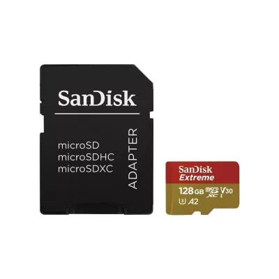 Cartão De Memória Extreme 128 Gb 160Mb/s Sandisk Novo
