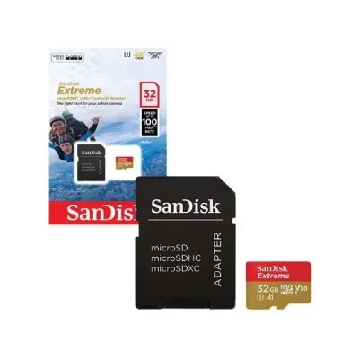 Cartão De Memória Extreme 32Gb 1000Mb Sandisk Novo