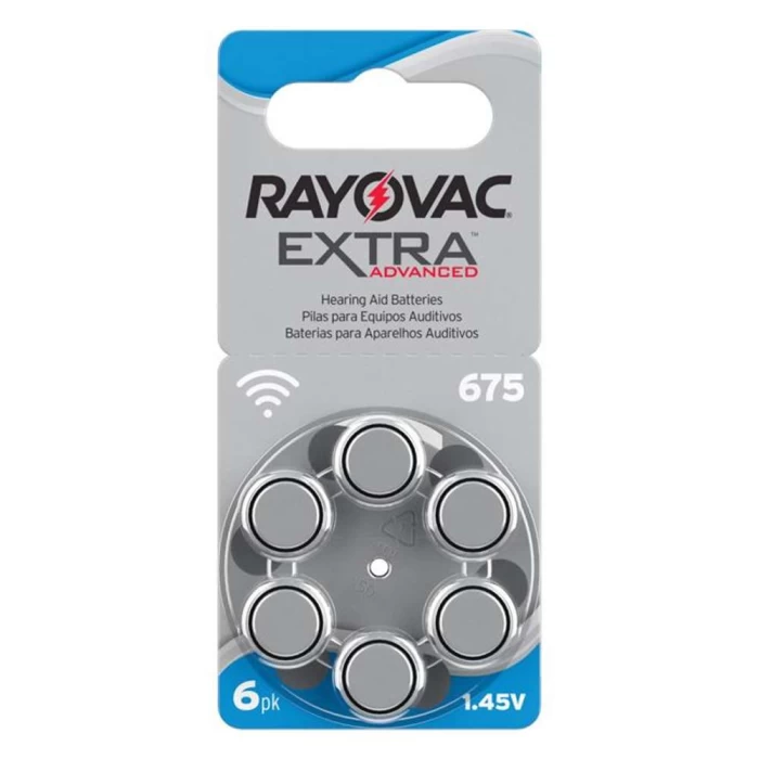 Cartela Bateria P/ Aparelho Auditivo 6PK 1,4V Royovac Extra