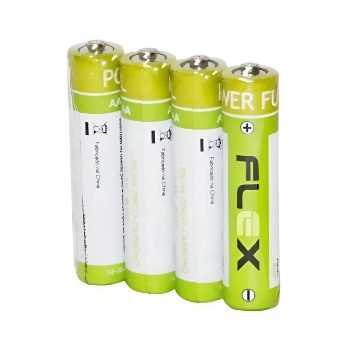Cartela Pilha Aaa Zinco C/4 Unidades Fx-3Az Flex