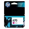 Cartucho De Tinta Compatível Hp 670 Cor Magenta Cz115AB