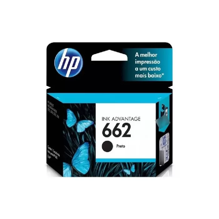 Cartucho De Tinta Para Impressora Hp 662 Preto CZ103AB