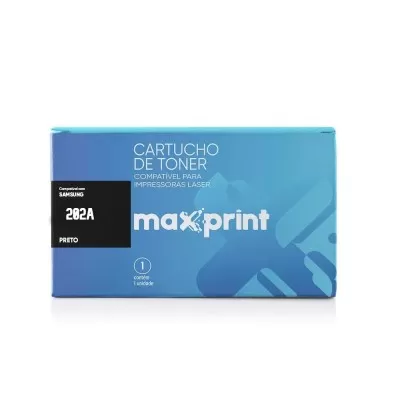 Cartucho De Toner Maxprint 202A Preto Novo