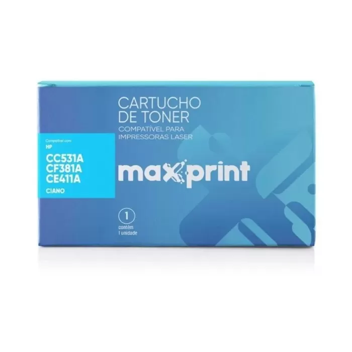 Cartucho De Toner Maxprint 304A 312A 305A Ciano Novo