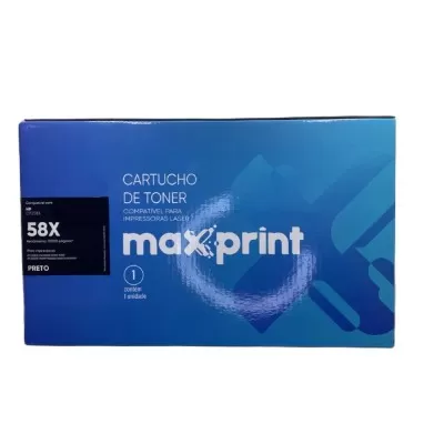 Cartucho De Toner Maxprint 58X Preto