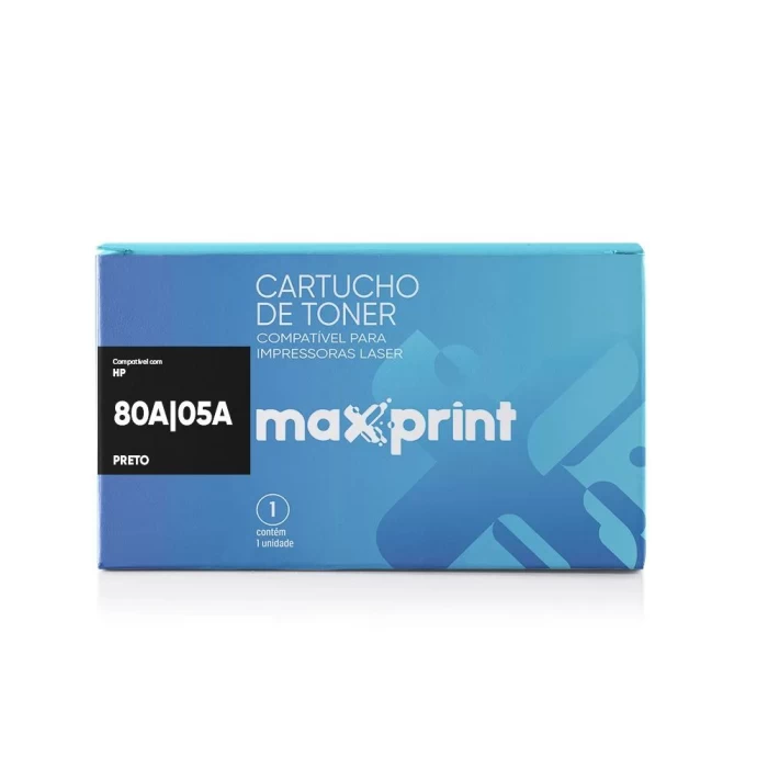 Cartucho De Toner Maxprint 80A|05A Preto Novo