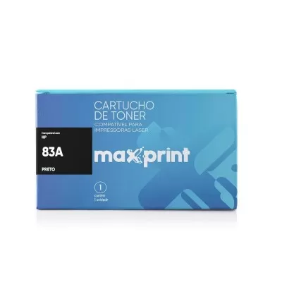 Cartucho De Toner Maxprint 83A Preto Novo