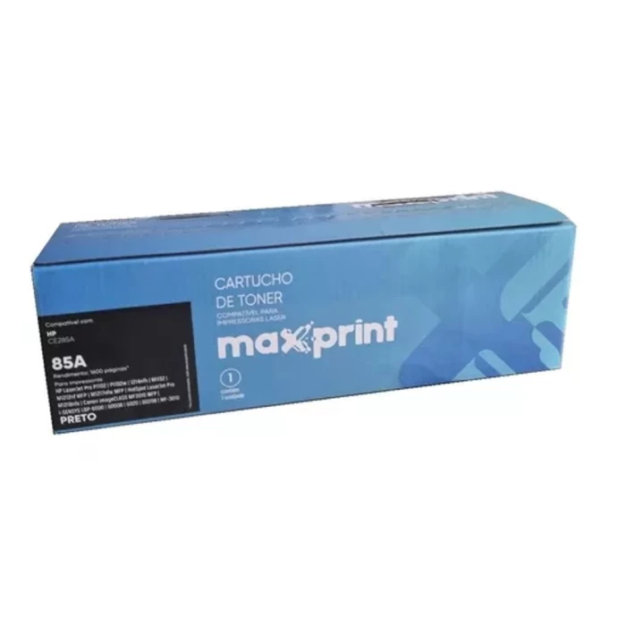 Cartucho De Toner Maxprint 85A Preto Novo