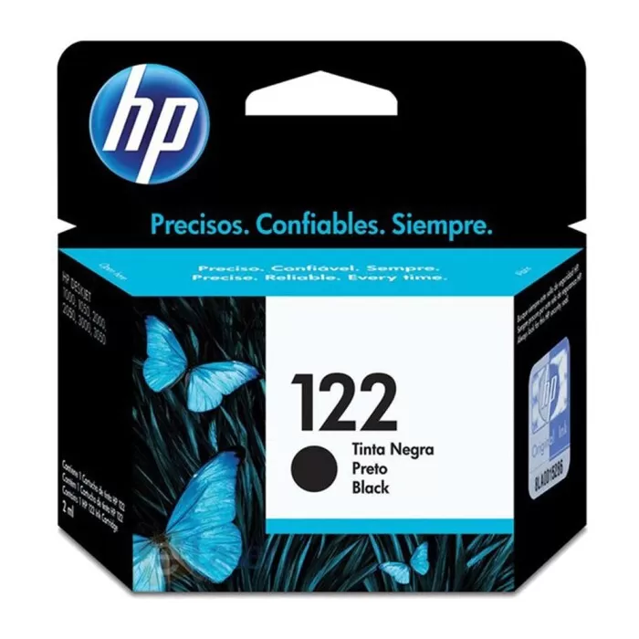 Cartuchos De Tinta 122 Preto Ch561Hb Hp Novo