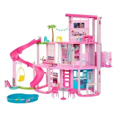 Casa Da Barbie Dos Sonhos Gigante Dreamhouse Rosa Mattel