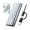 Case Moderno Gaveta P/ SSD M2 NVME PCIE USB/Tipo-C Exbom