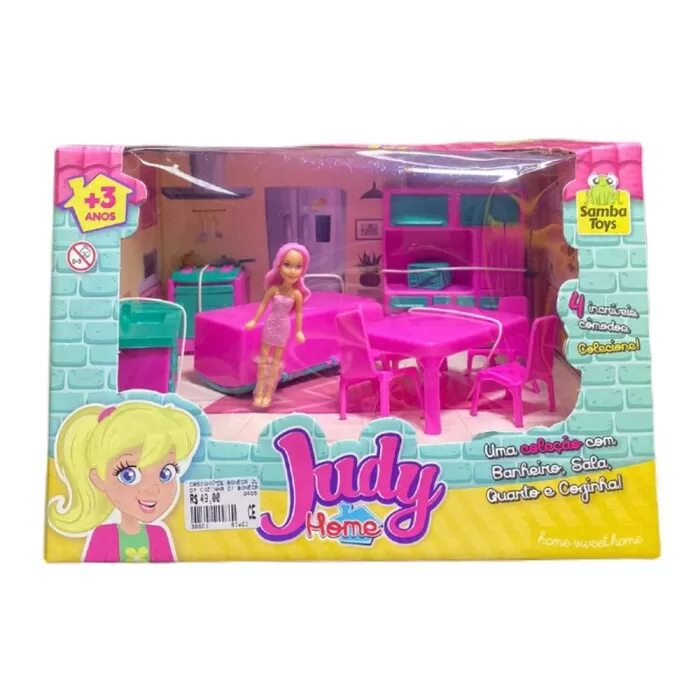 Casinha De Boneca Judy Cozinha Com Boneca Novo