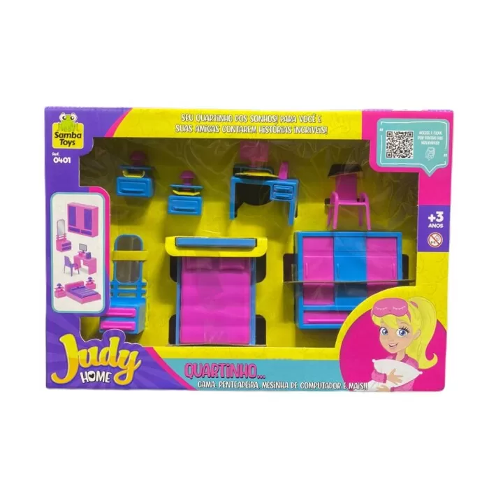 Casinha De Boneca Judy Home Quarto Novo