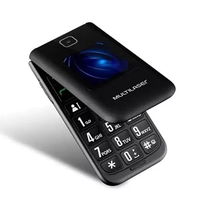 Celular Simples Flip Vita Duo Cor Preto P9145 Multilaser