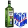 Cesta Whisky Passaport 1L Bleded Scotch + 6 Red Bull 250ml