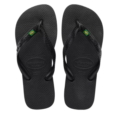 Chinelo Havaianas De Dedo Adulto Cor Preto Brasil 35/36