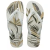 Chinelo Havaianas De Dedo Aloha Branco/Verde Olive 43/44