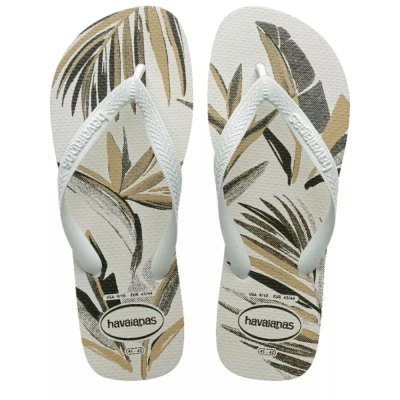 Chinelo Havaianas De Dedo Aloha Branco/Verde Olive 39/40