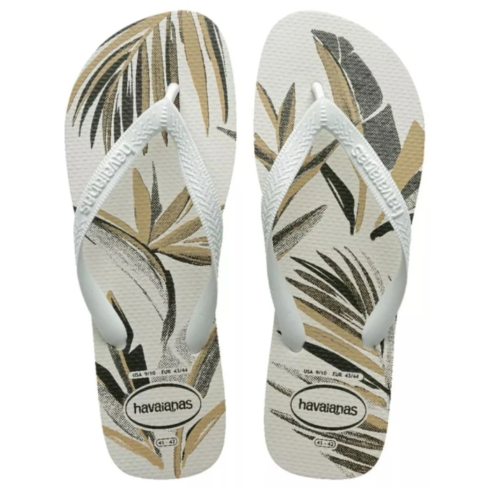 Chinelo Havaianas De Dedo Aloha Masculino Branco/Verde 41/42