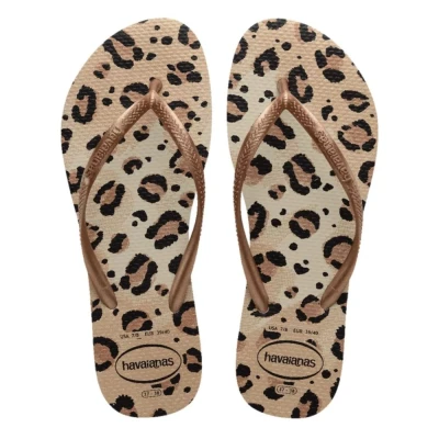 Chinelo Havaianas De Dedo Feminino Animals Slim 33/34