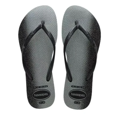 Chinelo Havaianas De Dedo Feminino Slim Gloss Preto 35/36