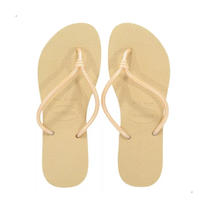 Chinelo Havaianas De Dedo Feminino Tube Dourado 37/38