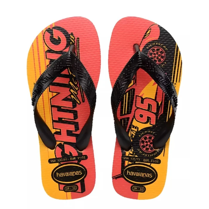 Chinelo Havaianas De Dedo Kids Cars Amarelo Pop 23/24