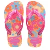 Chinelo Havaianas De Dedo Kids Flores Pêssego 23/24