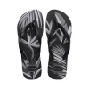 Chinelo Havaianas De Dedo Masculino Aloha Preto/Branco 37/38