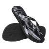 Chinelo Havaianas De Dedo Masculino Aloha Preto/Branco 37/38