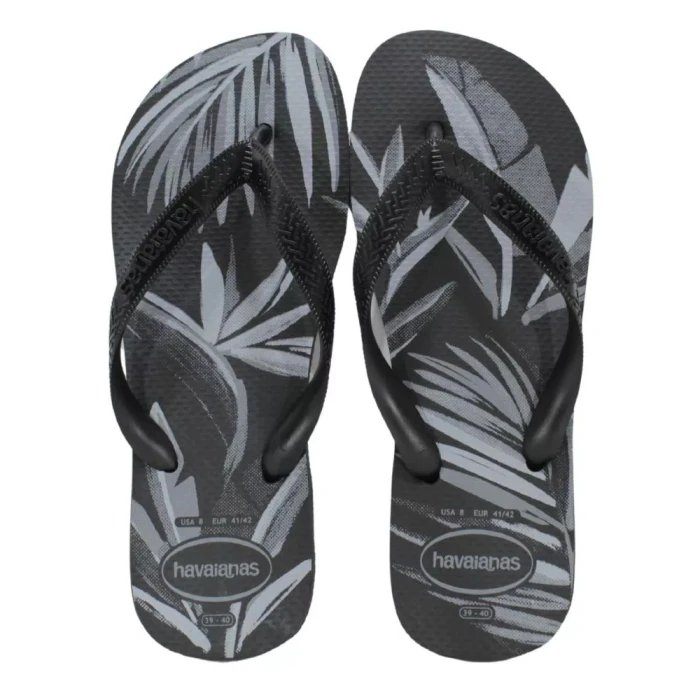 Chinelo Havaianas De Dedo Masculino Aloha Preto/Cinza 39/40