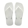 Chinelo Havaianas De Dedo Slim Square Branco 35/36