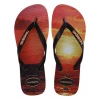 Chinelo Havaianas De Dedo Unissex Hype Preto/Pessego 43/44