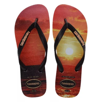 Chinelo Havaianas De Dedo Hype Preto E Pêssego 41/42