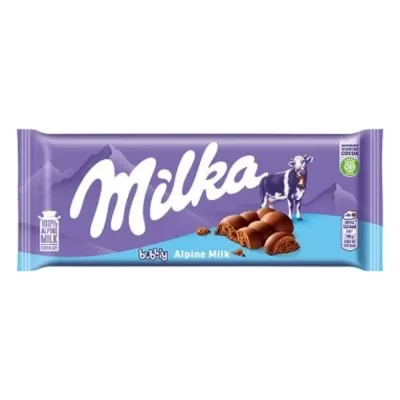 Chocolate Milka Alpine Milk Bubbly 90G