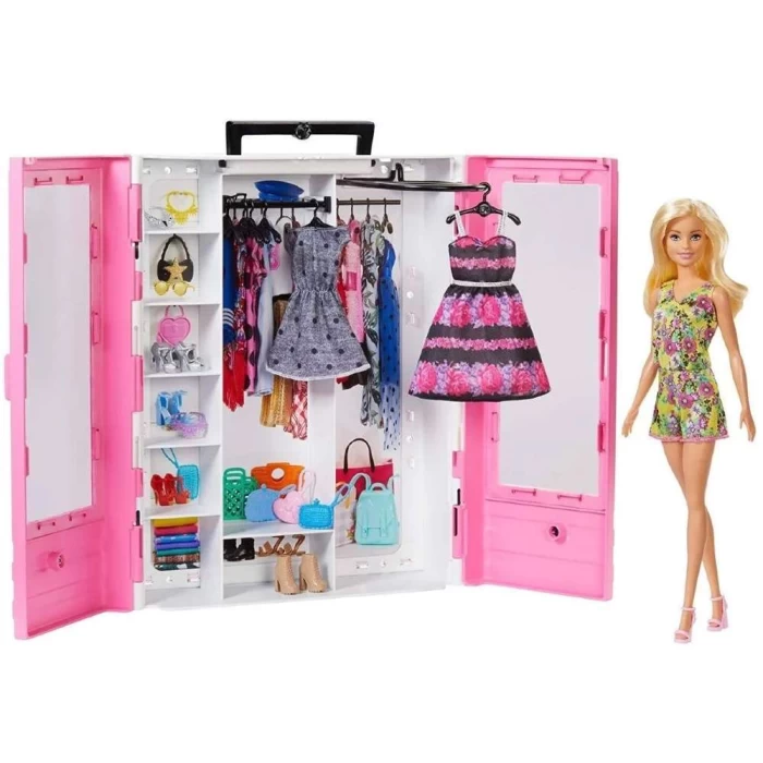 Closet de Luxo da Barbie + Boneca Barbie Fashionista GBK12