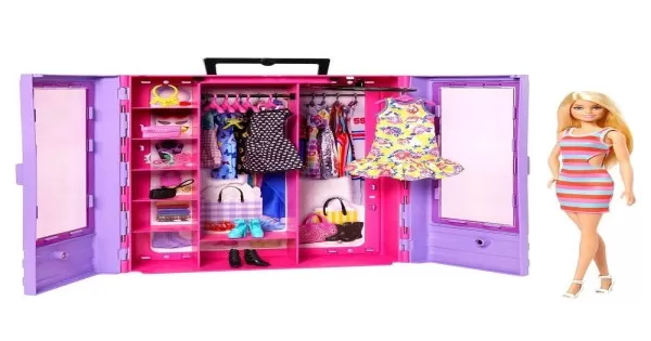 Barbie Closet Luxo Fashion Completo Com Roupas E Acessórios