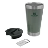 COPO TÉRMICO STANLEY GREEN STAINL 473ML COM TAMPA