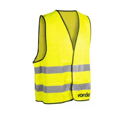 Colete Refletivo Para Trabalho S/ Bolso Amarelo Cv100 Vonder