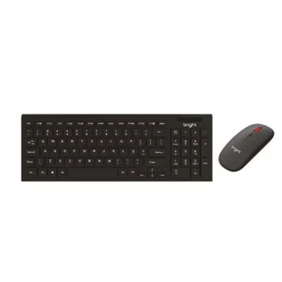 Combo Bright Office Slim Teclado/Mouse Sem Fio Plug And Play