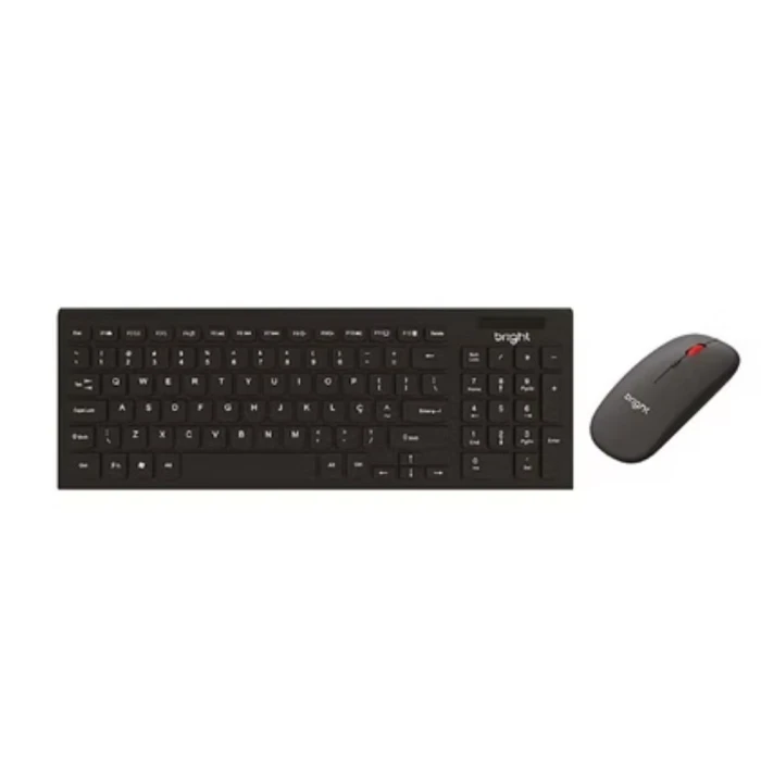 Combo Bright Office Slim Teclado/Mouse Sem Fio Plug And Play